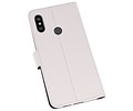 BAOHU Booktype Telefoonhoesjes - Bookcase Hoesje - Wallet Case -  Geschikt voor XiaoMi Redmi Note 6 Pro - Wit