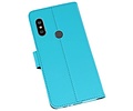 Booktype Telefoonhoesjes - Bookcase Hoesje - Wallet Case -  Geschikt voor XiaoMi Redmi Note 6 Pro - Blauw