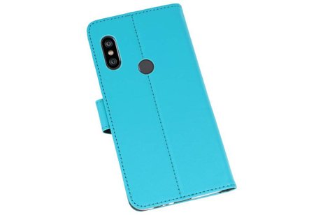 Booktype Telefoonhoesjes - Bookcase Hoesje - Wallet Case -  Geschikt voor XiaoMi Redmi Note 6 Pro - Blauw