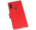 Booktype Telefoonhoesjes - Bookcase Hoesje - Wallet Case -  Geschikt voor XiaoMi Redmi Note 6 Pro - Rood