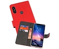 BAOHU Booktype Telefoonhoesjes - Bookcase Hoesje - Wallet Case -  Geschikt voor XiaoMi Redmi Note 6 Pro - Rood