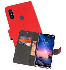 BAOHU Wallet Cases Hoesje XiaoMi Redmi Note 6 Pro Rood