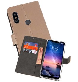 BAOHU Wallet Cases Hoesje XiaoMi Redmi Note 6 Pro Goud