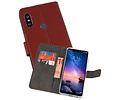 BAOHU Booktype Telefoonhoesjes - Bookcase Hoesje - Wallet Case -  Geschikt voor XiaoMi Redmi Note 6 Pro - Bruin