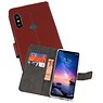 BAOHU Wallet Cases Hoesje XiaoMi Redmi Note 6 Pro Bruin