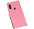 Booktype Telefoonhoesjes - Bookcase Hoesje - Wallet Case -  Geschikt voor XiaoMi Redmi Note 6 Pro - Roze