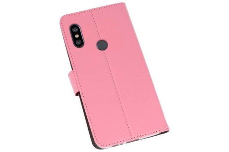 Booktype Telefoonhoesjes - Bookcase Hoesje - Wallet Case -  Geschikt voor XiaoMi Redmi Note 6 Pro - Roze