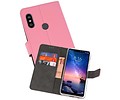 BAOHU Booktype Telefoonhoesjes - Bookcase Hoesje - Wallet Case -  Geschikt voor XiaoMi Redmi Note 6 Pro - Roze
