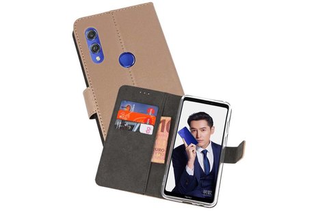 Booktype Telefoonhoesjes - Bookcase Hoesje - Wallet Case -  Geschikt voor Huawei Note 10 - Goud