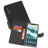 BAOHU Wallet Cases Hoesje Moto One Zwart
