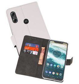 BAOHU Wallet Cases Hoesje Moto One Wit