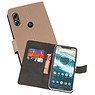 BAOHU Wallet Cases Hoesje Moto One Goud