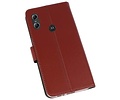BAOHU Booktype Telefoonhoesjes - Bookcase Hoesje - Wallet Case -  Geschikt voor Moto One - Bruin