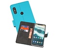 Booktype Telefoonhoesjes - Bookcase Hoesje - Wallet Case -  Geschikt voor Moto One Power - Blauw