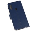 BAOHU Booktype Telefoonhoesjes - Bookcase Hoesje - Wallet Case -  Geschikt voor Moto One Power - Navy