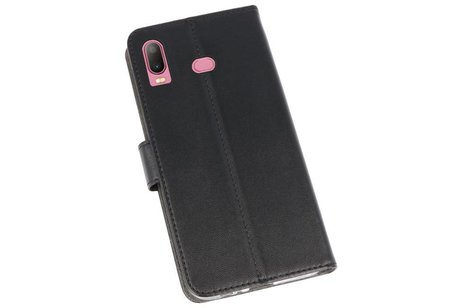 BAOHU Booktype Telefoonhoesjes - Bookcase Hoesje - Wallet Case -  Geschikt voor Samsung Galaxy A6s - Zwart