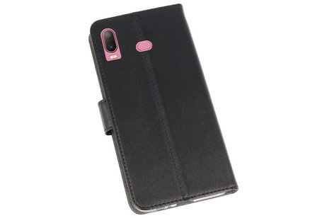 Booktype Telefoonhoesjes - Bookcase Hoesje - Wallet Case -  Geschikt voor Samsung Galaxy A6s - Zwart