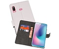 BAOHU Booktype Telefoonhoesjes - Bookcase Hoesje - Wallet Case -  Geschikt voor Samsung Galaxy A6s - Wit