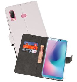Wallet Cases Hoesje Samsung Galaxy A6s Wit