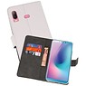 BAOHU Wallet Cases Hoesje Samsung Galaxy A6s Wit