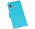 BAOHU Booktype Telefoonhoesjes - Bookcase Hoesje - Wallet Case -  Geschikt voor Samsung Galaxy A6s - Blauw