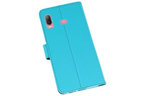 BAOHU Booktype Telefoonhoesjes - Bookcase Hoesje - Wallet Case -  Geschikt voor Samsung Galaxy A6s - Blauw