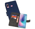 BAOHU Booktype Telefoonhoesjes - Bookcase Hoesje - Wallet Case -  Geschikt voor Samsung Galaxy A6s - Navy