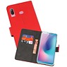 Wallet Cases Hoesje Samsung Galaxy A6s Rood