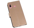 Booktype Telefoonhoesjes - Bookcase Hoesje - Wallet Case -  Geschikt voor Samsung Galaxy A6s - Goud