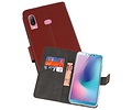 Booktype Telefoonhoesjes - Bookcase Hoesje - Wallet Case -  Geschikt voor Samsung Galaxy A6s - Bruin