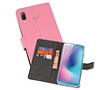 BAOHU Booktype Telefoonhoesjes - Bookcase Hoesje - Wallet Case -  Geschikt voor Samsung Galaxy A6s - Roze