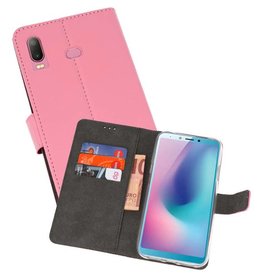 Wallet Cases Hoesje Samsung Galaxy A6s Roze