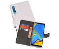 Booktype Telefoonhoesjes - Bookcase Hoesje - Wallet Case -  Geschikt voor Galaxy A7 (2018) - Wit