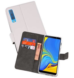 Wallet Cases Hoesje Galaxy A7 (2018) Wit