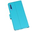 BAOHU Booktype Telefoonhoesjes - Bookcase Hoesje - Wallet Case -  Geschikt voor Galaxy A7 (2018) - Blauw