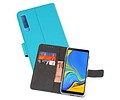 BAOHU Booktype Telefoonhoesjes - Bookcase Hoesje - Wallet Case -  Geschikt voor Galaxy A7 (2018) - Blauw