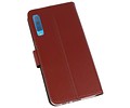 BAOHU Booktype Telefoonhoesjes - Bookcase Hoesje - Wallet Case -  Geschikt voor Galaxy A7 (2018) - Bruin