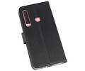 BAOHU Booktype Telefoonhoesjes - Bookcase Hoesje - Wallet Case -  Geschikt voor Samsung Galaxy A9 2018 - Zwart