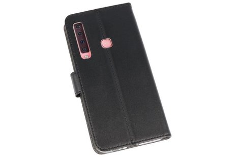 BAOHU Booktype Telefoonhoesjes - Bookcase Hoesje - Wallet Case -  Geschikt voor Samsung Galaxy A9 2018 - Zwart