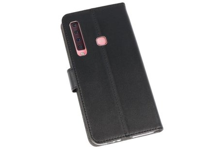 Booktype Telefoonhoesjes - Bookcase Hoesje - Wallet Case -  Geschikt voor Samsung Galaxy A9 2018 - Zwart