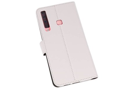 Booktype Telefoonhoesjes - Bookcase Hoesje - Wallet Case -  Geschikt voor Samsung Galaxy A9 2018 - Wit