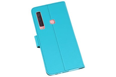 Booktype Telefoonhoesjes - Bookcase Hoesje - Wallet Case -  Geschikt voor Samsung Galaxy A9 2018 - Blauw