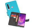 Booktype Telefoonhoesjes - Bookcase Hoesje - Wallet Case -  Geschikt voor Samsung Galaxy A9 2018 - Blauw