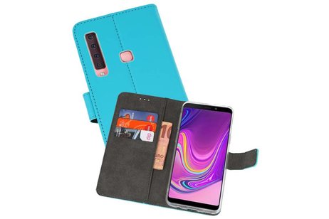 Booktype Telefoonhoesjes - Bookcase Hoesje - Wallet Case -  Geschikt voor Samsung Galaxy A9 2018 - Blauw