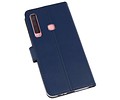 BAOHU Booktype Telefoonhoesjes - Bookcase Hoesje - Wallet Case -  Geschikt voor Samsung Galaxy A9 2018 - Navy