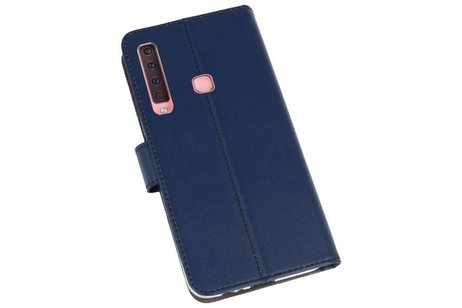 Booktype Telefoonhoesjes - Bookcase Hoesje - Wallet Case -  Geschikt voor Samsung Galaxy A9 2018 - Navy