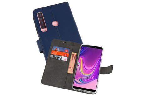 Booktype Telefoonhoesjes - Bookcase Hoesje - Wallet Case -  Geschikt voor Samsung Galaxy A9 2018 - Navy