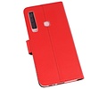 BAOHU Booktype Telefoonhoesjes - Bookcase Hoesje - Wallet Case -  Geschikt voor Samsung Galaxy A9 2018 - Rood
