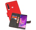 BAOHU Booktype Telefoonhoesjes - Bookcase Hoesje - Wallet Case -  Geschikt voor Samsung Galaxy A9 2018 - Rood