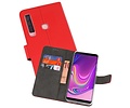 Booktype Telefoonhoesjes - Bookcase Hoesje - Wallet Case -  Geschikt voor Samsung Galaxy A9 2018 - Rood